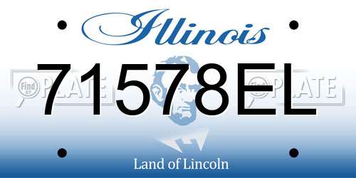 71578EL Illinois License Plate