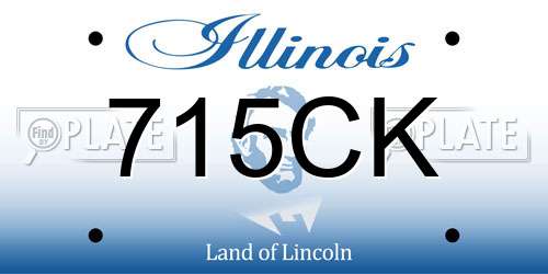 715CK Illinois License Plate