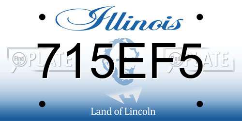 715EF5 Illinois License Plate