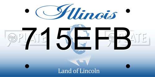715EFB Illinois License Plate