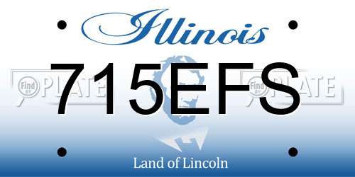 715EFS Illinois License Plate