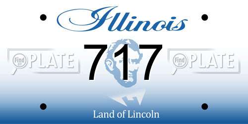 717 Illinois License Plate