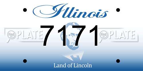 7171 Illinois License Plate