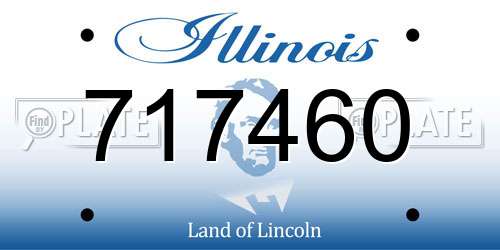 717460 Illinois License Plate