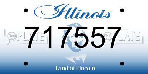 717557 Illinois License Plate