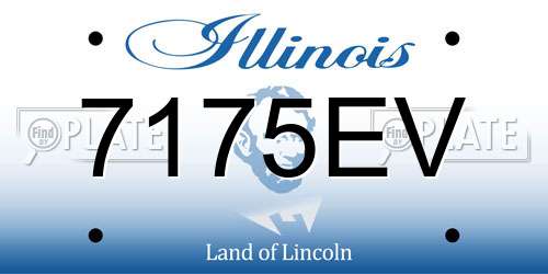7175EV Illinois License Plate