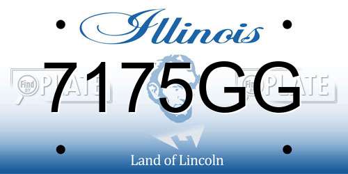 7175GG Illinois License Plate