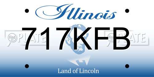 717KFB Illinois License Plate