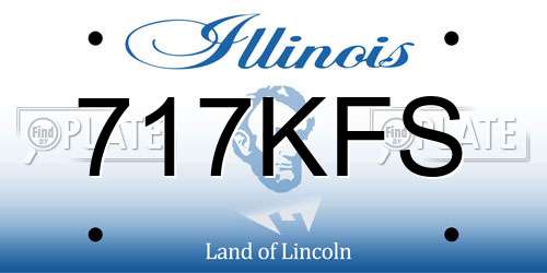 717KFS Illinois License Plate