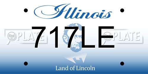 717LE Illinois License Plate