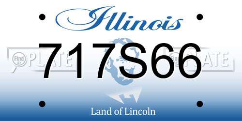 717S66 Illinois License Plate