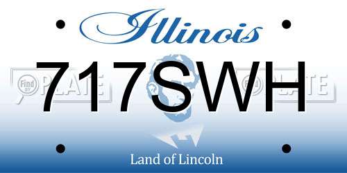 717SWH Illinois License Plate