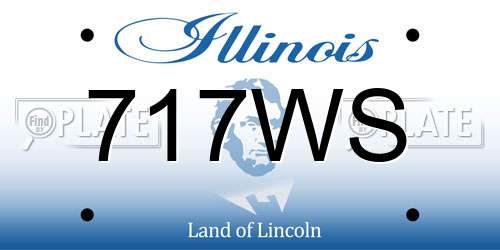 717WS Illinois License Plate