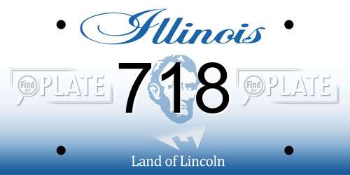 718 Illinois License Plate