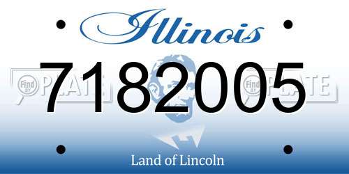 7182005 Illinois License Plate
