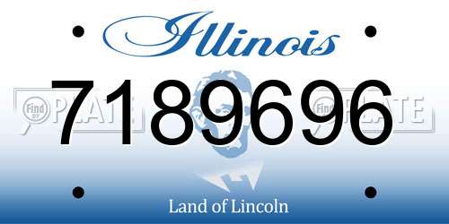 7189696 Illinois License Plate