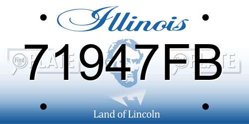 71947FB Illinois License Plate