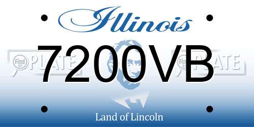 7200VB Illinois License Plate
