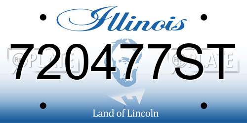 720477ST Illinois License Plate