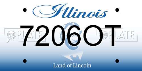 7206OT Illinois License Plate