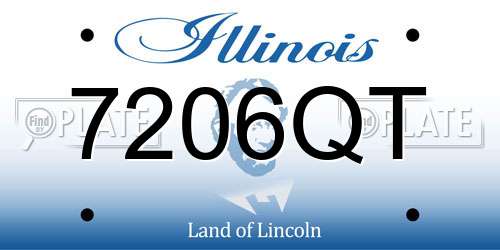 7206QT Illinois License Plate