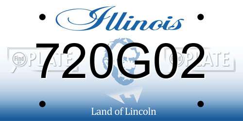720G02 Illinois License Plate