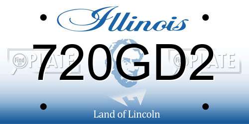 720GD2 Illinois License Plate