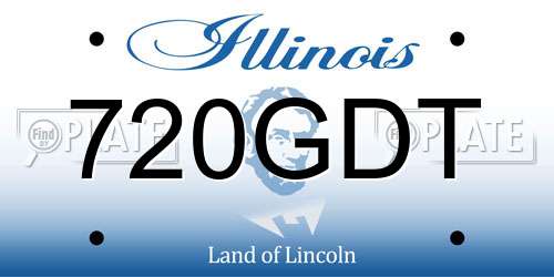 720GDT Illinois License Plate