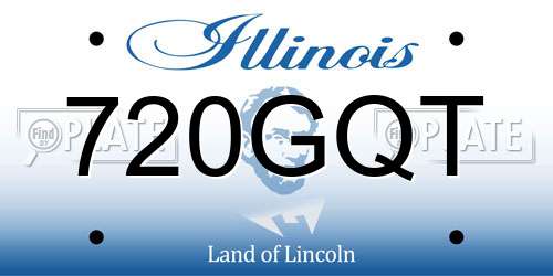 720GQT Illinois License Plate