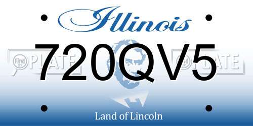 720QV5 Illinois License Plate