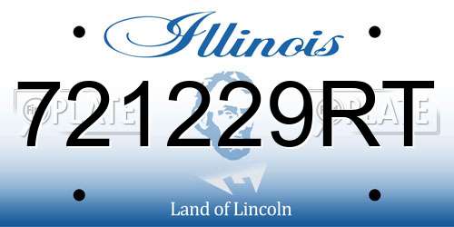 721229RT Illinois License Plate