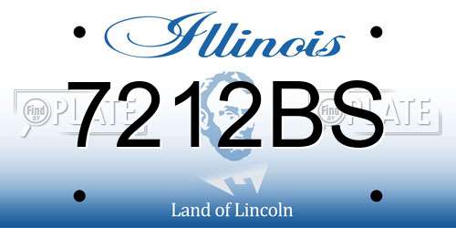 7212BS Illinois License Plate