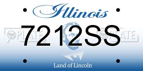 7212SS Illinois License Plate