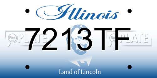 7213TF Illinois License Plate
