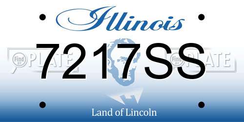 7217SS Illinois License Plate