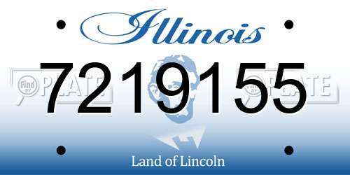 7219155 Illinois License Plate