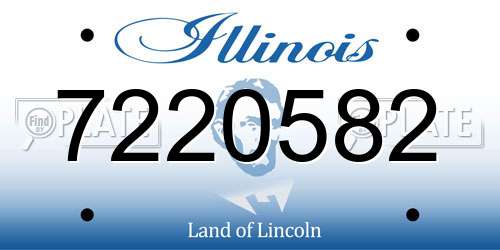 7220582 Illinois License Plate