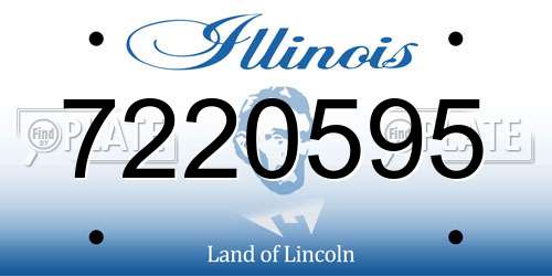 7220595 Illinois License Plate