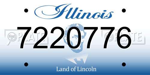 7220776 Illinois License Plate