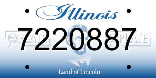 7220887 Illinois License Plate