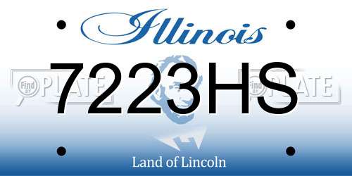 7223HS Illinois License Plate