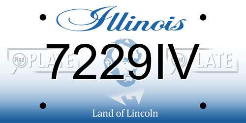 7229IV Illinois License Plate