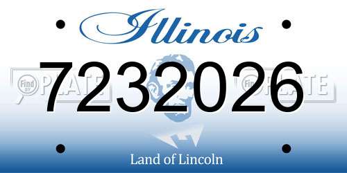 7232026 Illinois License Plate