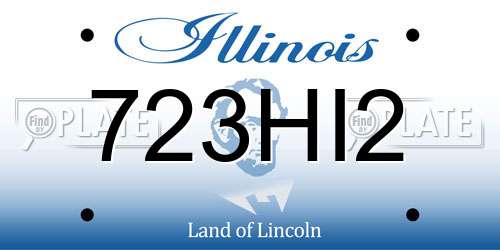 723HI2 Illinois License Plate