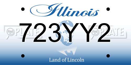 723YY2 Illinois License Plate