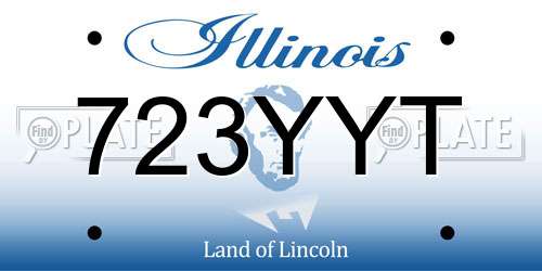 723YYT Illinois License Plate