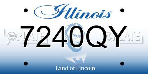 7240QY Illinois License Plate