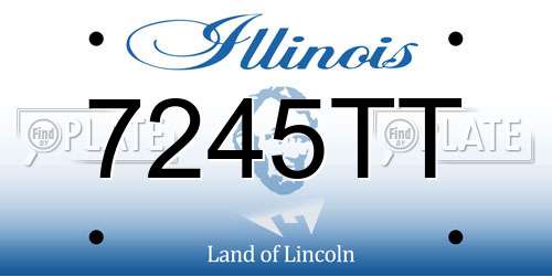 7245TT Illinois License Plate
