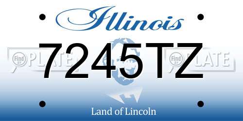 7245TZ Illinois License Plate