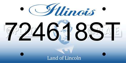 724618ST Illinois License Plate